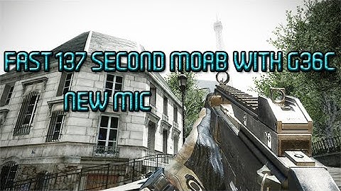COD: MW3 - *SOLO* Fast "137 Second MOAB" With G36C - Fast "G36C MOAB"