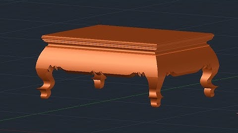 Auto CAD Training Table  3D, Table Create