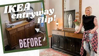 *STUNNING* entryway thrift flip makeover | IKEA transformation | LOVE IT OR THRIFT IT | DIY DANIE