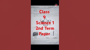 class 9 science 1 2nd Term question paper 2025 #exampaper #exam #class9 #shorts