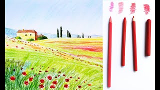 картинка: Итальянский пейзаж, урок для детей 5-8 лет