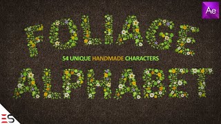 Free - Foliage Alphabet | Free Download After Effects Template