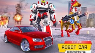 Carro Robô Cavalo Transformers, Robot Car Horse: Jogo Android screenshot 4