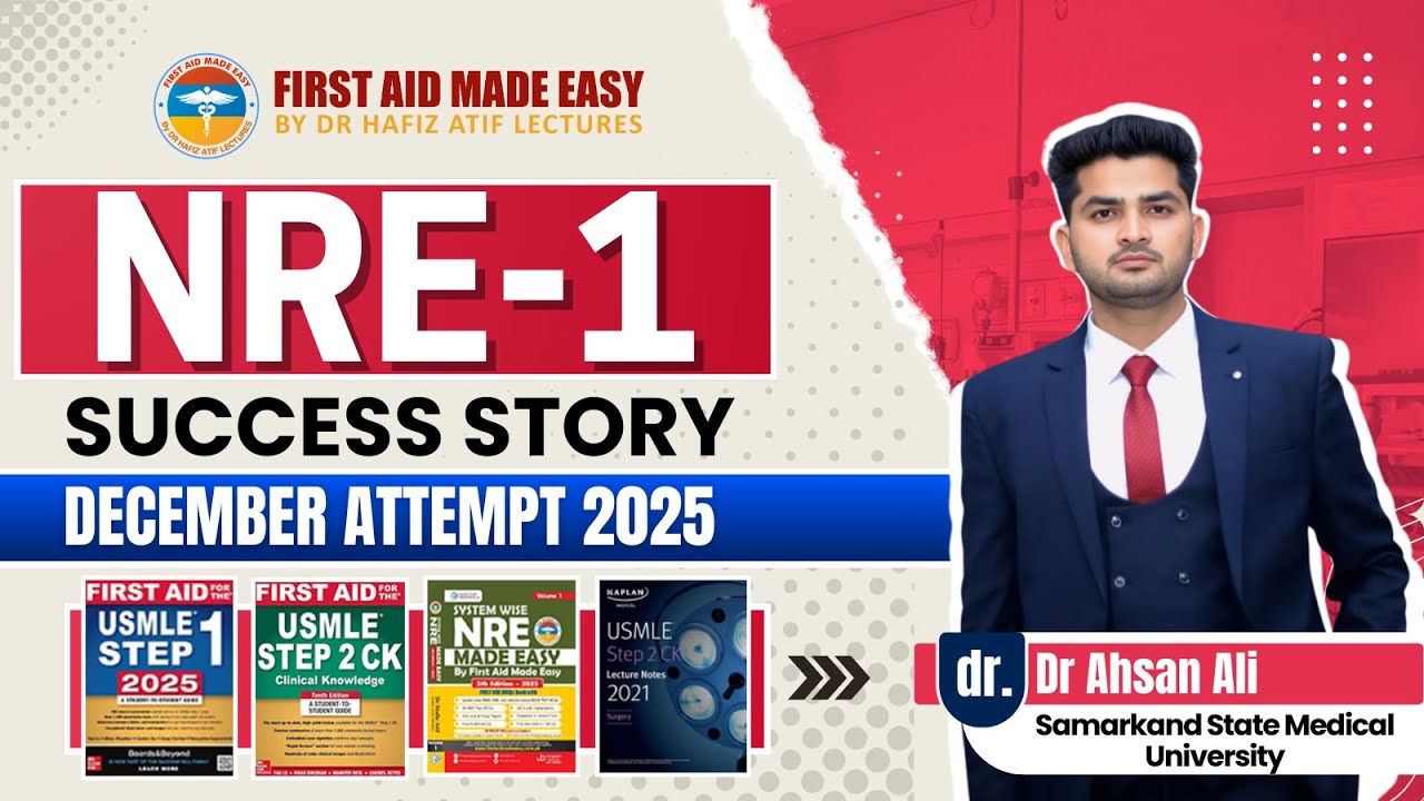 NRE Success Story of Dr. Ahsan Ali | Cleared in 1st Attempt | FAME Platform #drhafizatif #pmdc