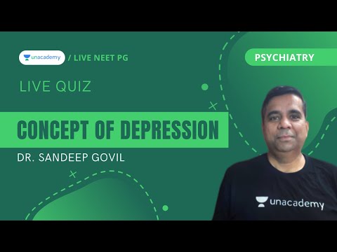 Live Quiz | Concept of Depression and Types of Depression ( PGMEE ) | Dr. Sandeep Govil