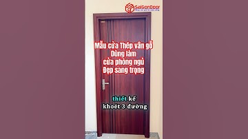 ✅ Review mẫu cửa thép vân gỗ 1 cánh tại Biên Hòa Đồng Nai, sử dụng làm cửa phòng ngủ đẹp sang trọng