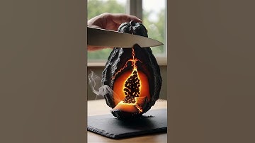 Unreal Lava Fruit Cutting🔥Relaxing ASMR Visuals #ai #fyp #viral #funny #papaya #mango #food #asmr