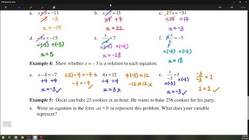 10.1 - Modelling and Solving One Step Equations
