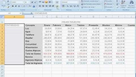 Bordes y combinar celdas en excel 2007