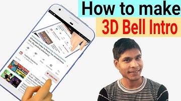 how to make 3D subscribe and bell icon intro full tutorial