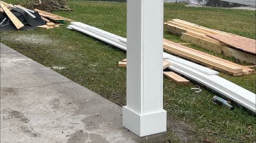 Wrapping porch columns with azek