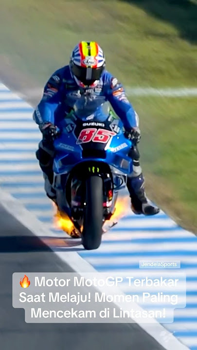 M otor MotoGP Terbakar Saat Melaju! 🔥 Momen Paling Menegangkan! #MotoGP #Crash #Shorts #FYP
