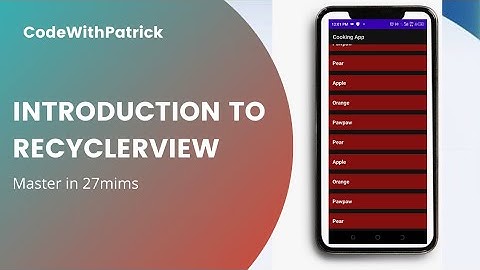 How To Use Recyclerview In Android Studio (part 1) #recyclerview #androidstudiotutorial #howto