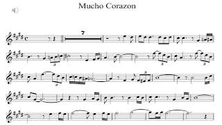 Video thumbnail of "Mucho Corazon - partitura de la melodia Edwin gonzalez M."