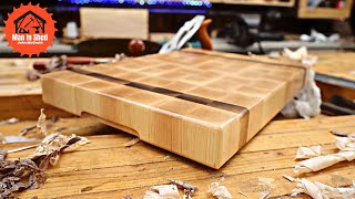 End Grain Butchers Block Cutting Board. Maple and Walnut a Great Gift Idea