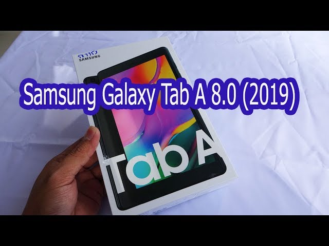Samsung Galaxy Tab A 8.0 (2019) black color unboxing | SM-T295
