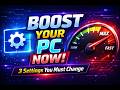 3 PC TRICKS THAT WILL MAKE IT FASTER