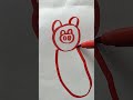 piggy drawing 😹🤩#shortfeed