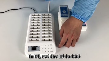 How to set the ID for the guest paging system slim pagers (JT-919)
