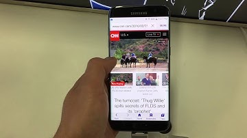 Galaxy s7 edge scroll test inside stock web browser