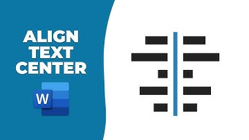 How to align text center in MS word 2021