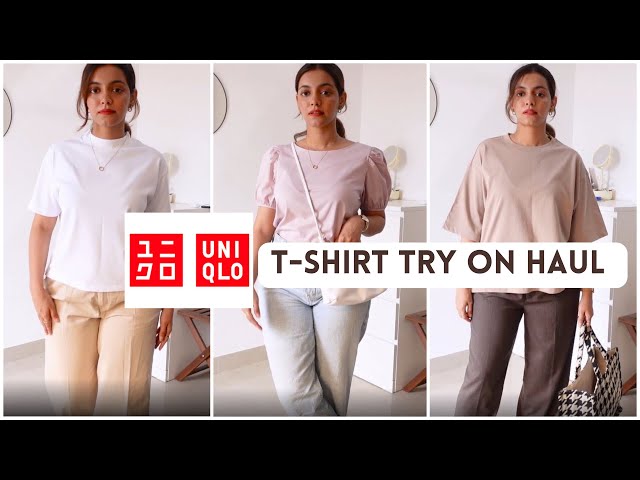 UNIQLO T-shirt try on haul