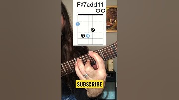 TRY F#7add11 CHORD #shorts #guitarlesson #guitar #acousticguitar #howto