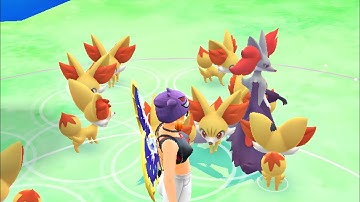 Got shiny Delphox for first time