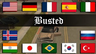 BUSTED in 31 different languages