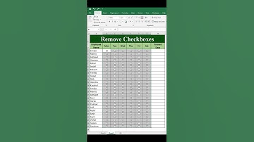 #shorts | Checkboxes Remove in Excel🔥🔥#youtubeshorts #exceltipsandtricks