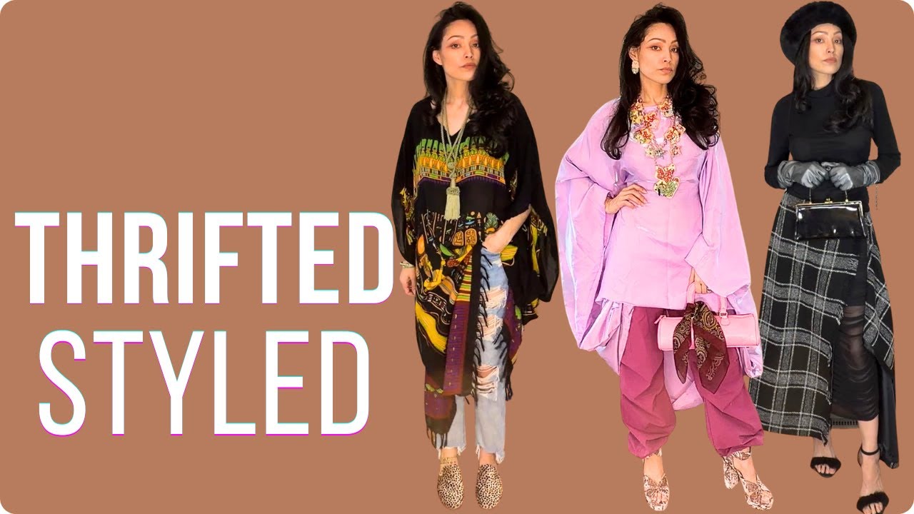 Creative Thrift Styling: Scarves as Belts, Caftans Tucked In & More Fun Ideas