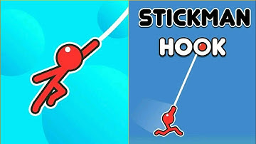 Stickman Hook Gameplay Walkthrough All levels Android and iOS