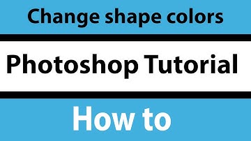 4 EASY WAYS to change the color of shapes in Photoshop Tutorial