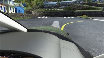 Landing Lukla TBM 930 Co-Pilot Seat View