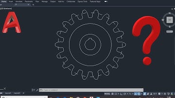 Autocad 2d gear making || Making 2d gear drawing in Autocad