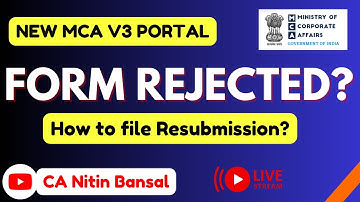 How to file Resubmission on MCA v3 Portal  | MCA V3 Resubmission Guide: Step-by-Step