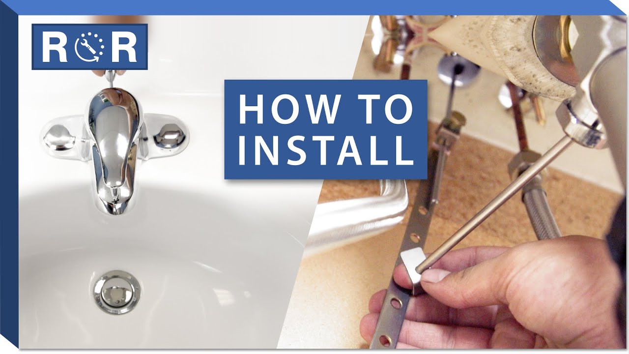 Bathroom Faucet Installation (1 Handle Centerset | Pop-Up Drain) - YouTube