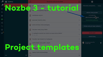 Project templates - Nozbe 3 tutorial 10/13