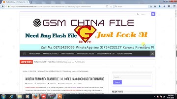 Walton Primo NF4 Flash File  8 1 Oreo Hang Logo Lcd Fix Firmware