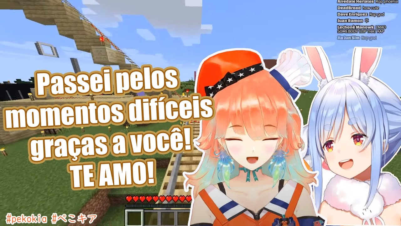 Kiara chora emocionada por realizar seu maior sonho com a Pekora! | Legendado PT/BR