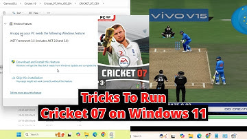 Cricket 07 Not Launching on Windows 11 Then Try This Trick