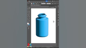 Cool 3D Bottle Design in Illustrator! 🧴✨
