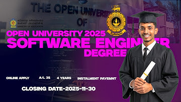 ලක්ශ 30ක් වටින software engineering degreeඑකක් ලක්ශ 6ට දෙන open university එකෙන් දෙන degree  එක