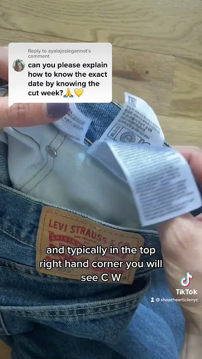 How to know exactly when your modern Levi’s were made #thriftedfinds #levisjeans #thrifttips