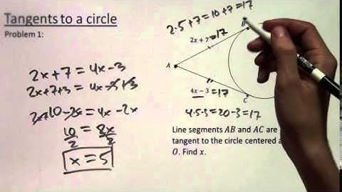 Tangents to a Circle Part 2