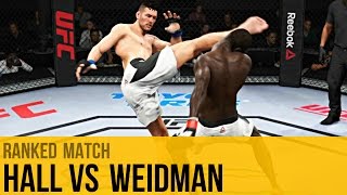 EA Sports UFC 2 | Uriah Hall vs Chris Weidman | Online Ranked Match