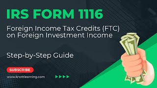 How to File IRS Form 1116 (Foreign Tax Credit) for NonU.S. Income & Taxes