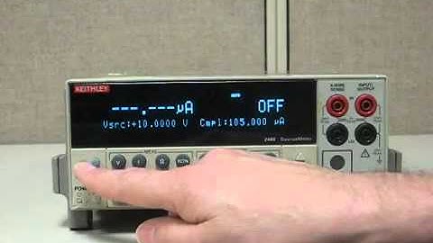 How To Source 10V with 10mA Compliance - Keithley Instruments Model 2400 SourceMeter