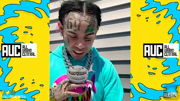 6ix9ine Shows Close Up Of His Diamond Shark Chain and $3M Watch