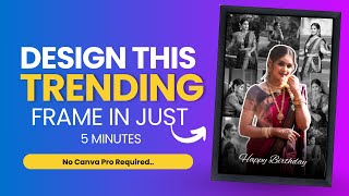 How to Make Trending Mosaic Design in Canva Step-by-Step Tutorial in Hindi | Free Canva Templates